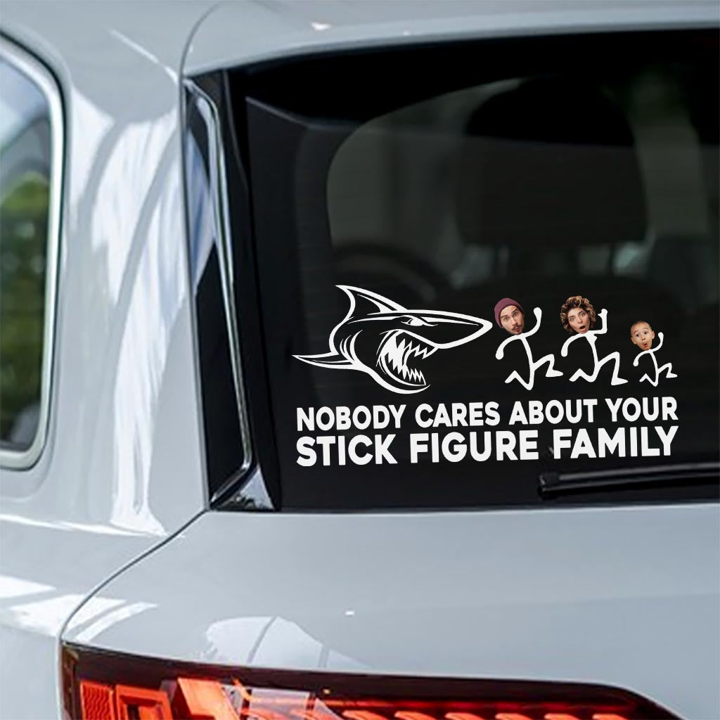 Es interessiert niemanden – Personalisierter Hai-Aufkleber (Vollversion)