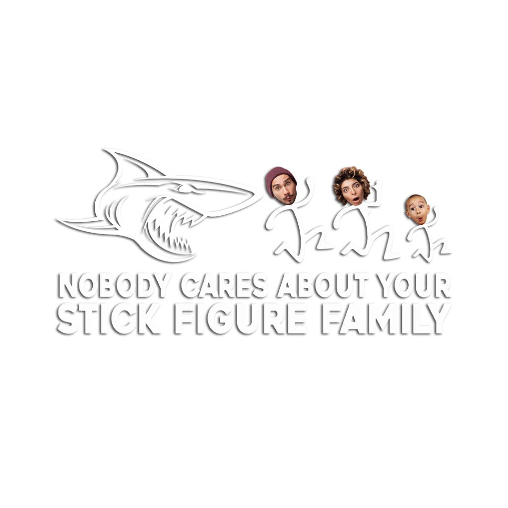 Es interessiert niemanden – Personalisierter Hai-Aufkleber (Vollversion)