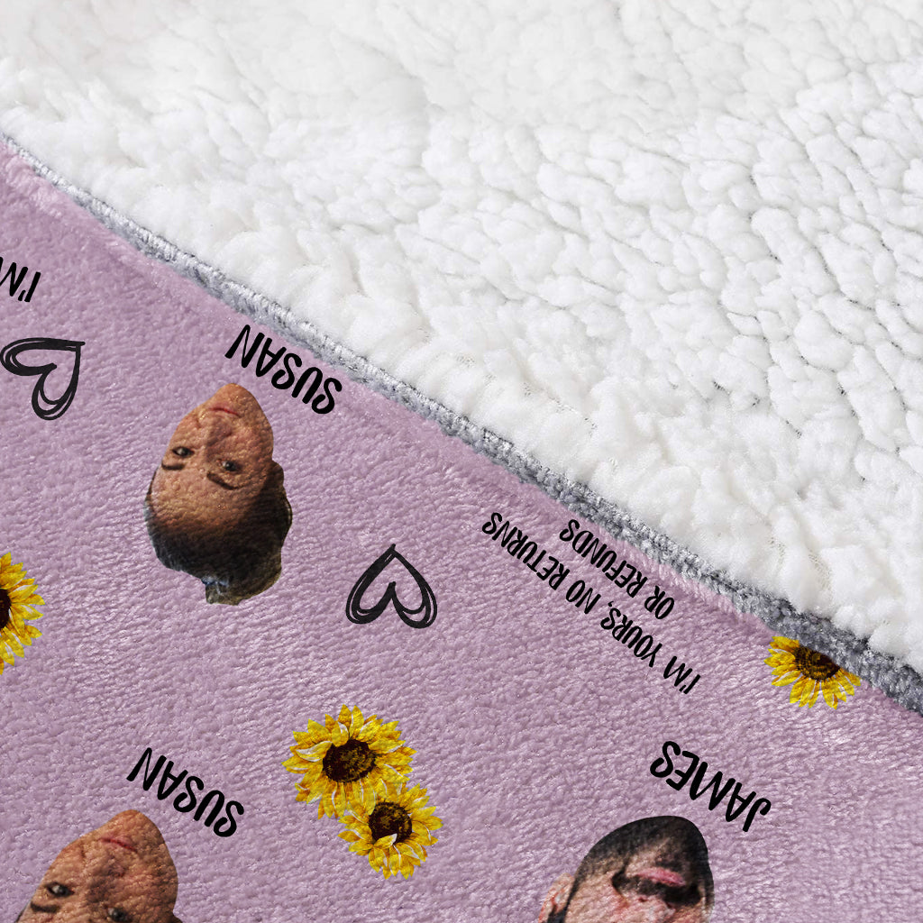 Ich gehöre dir – Keine Rückgabe oder Rückerstattung – Personalisierter Pärchen-Hoodie