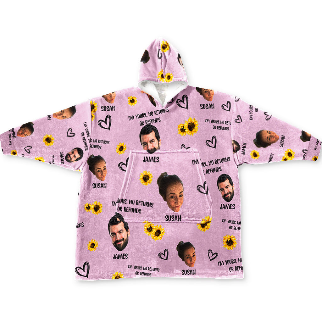 Ich gehöre dir – Keine Rückgabe oder Rückerstattung – Personalisierter Pärchen-Hoodie