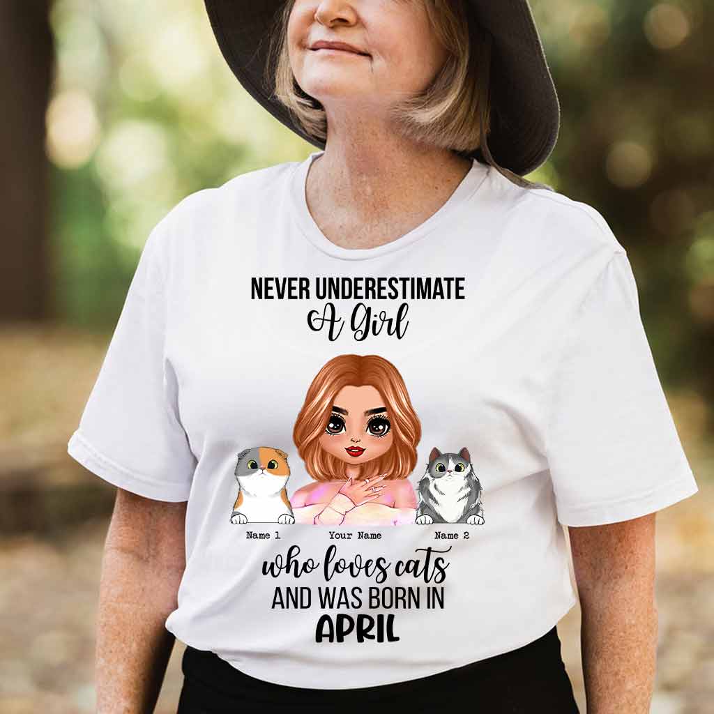 Unterschätze niemals – Personalisiertes Katzen-T-Shirt und Hoodie
