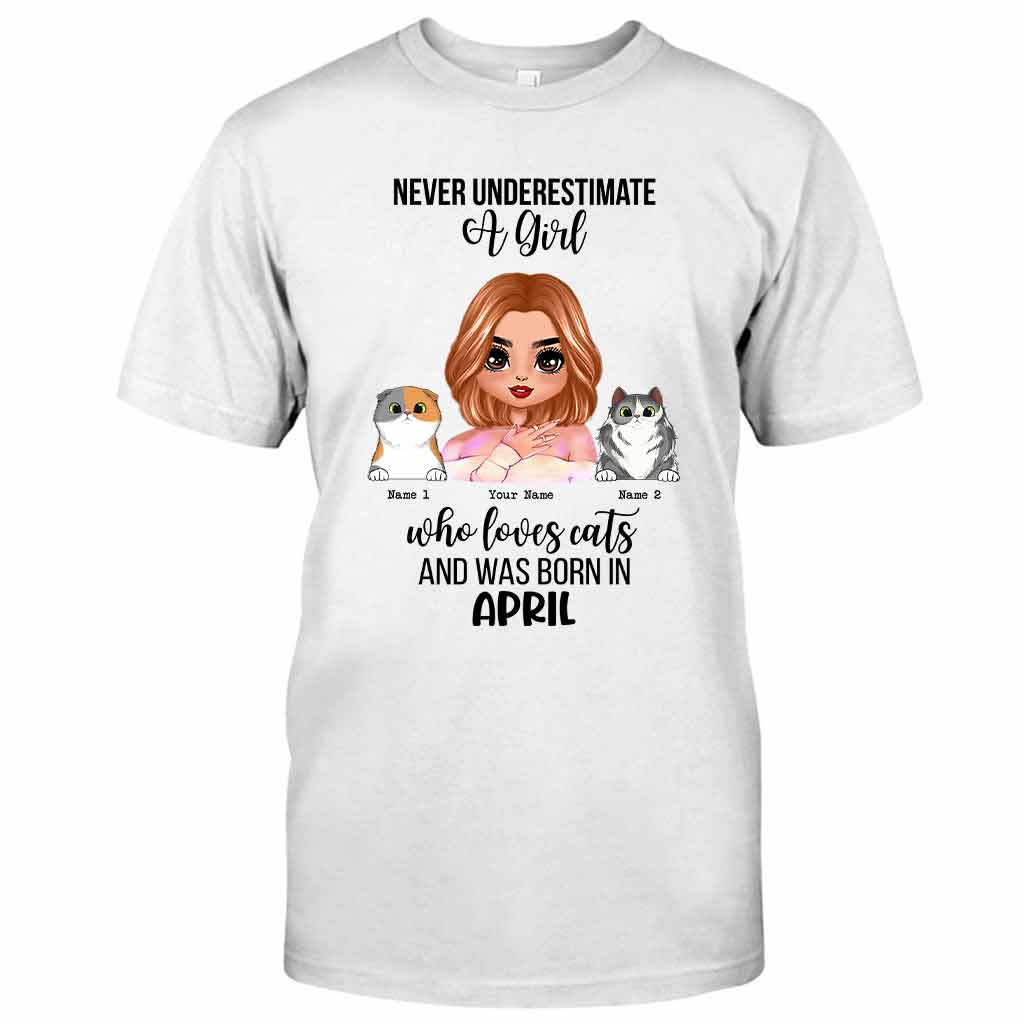 Unterschätze niemals – Personalisiertes Katzen-T-Shirt und Hoodie