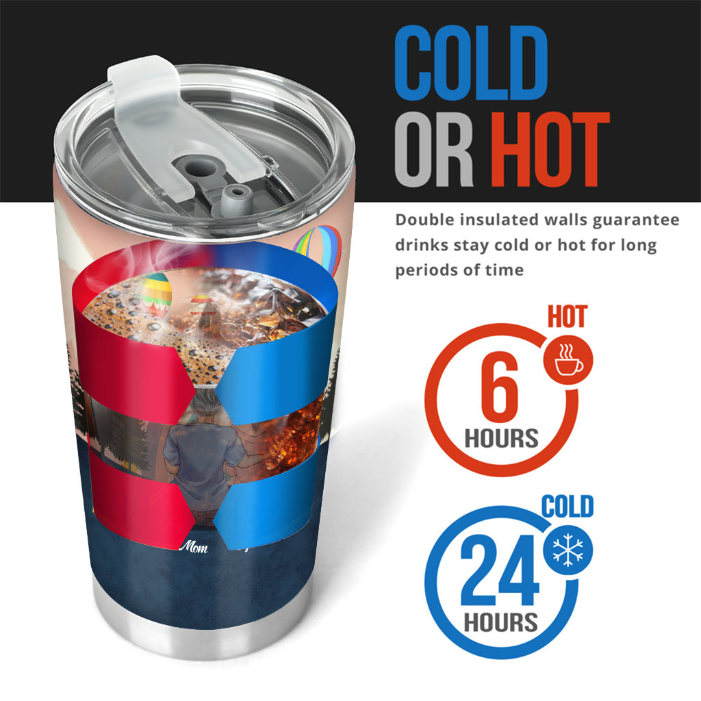 Mutter und Tochter vereint – personalisierter Muttertagsbecher