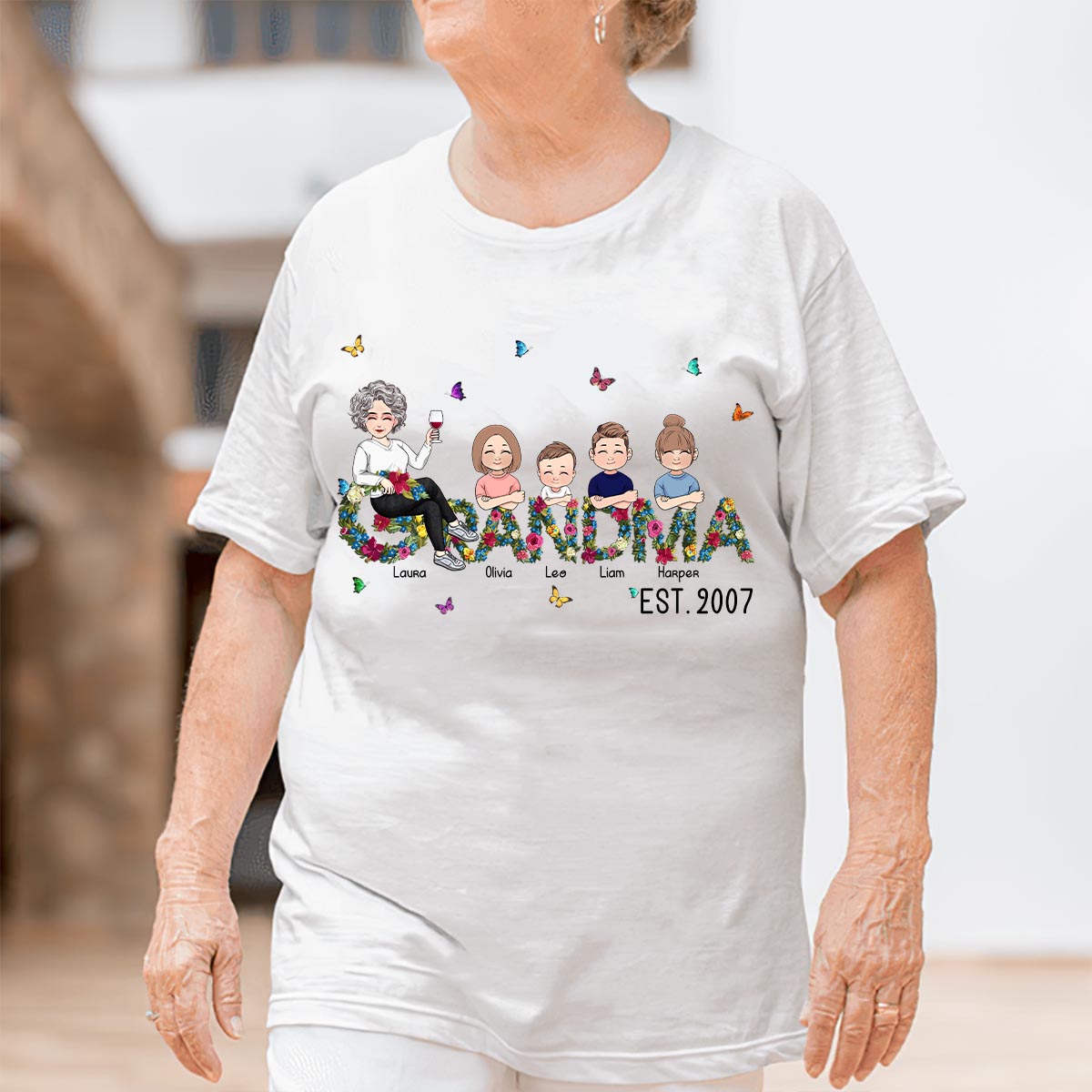Oma seit – Personalisiertes Muttertags-T-Shirt und Hoodie für Omas