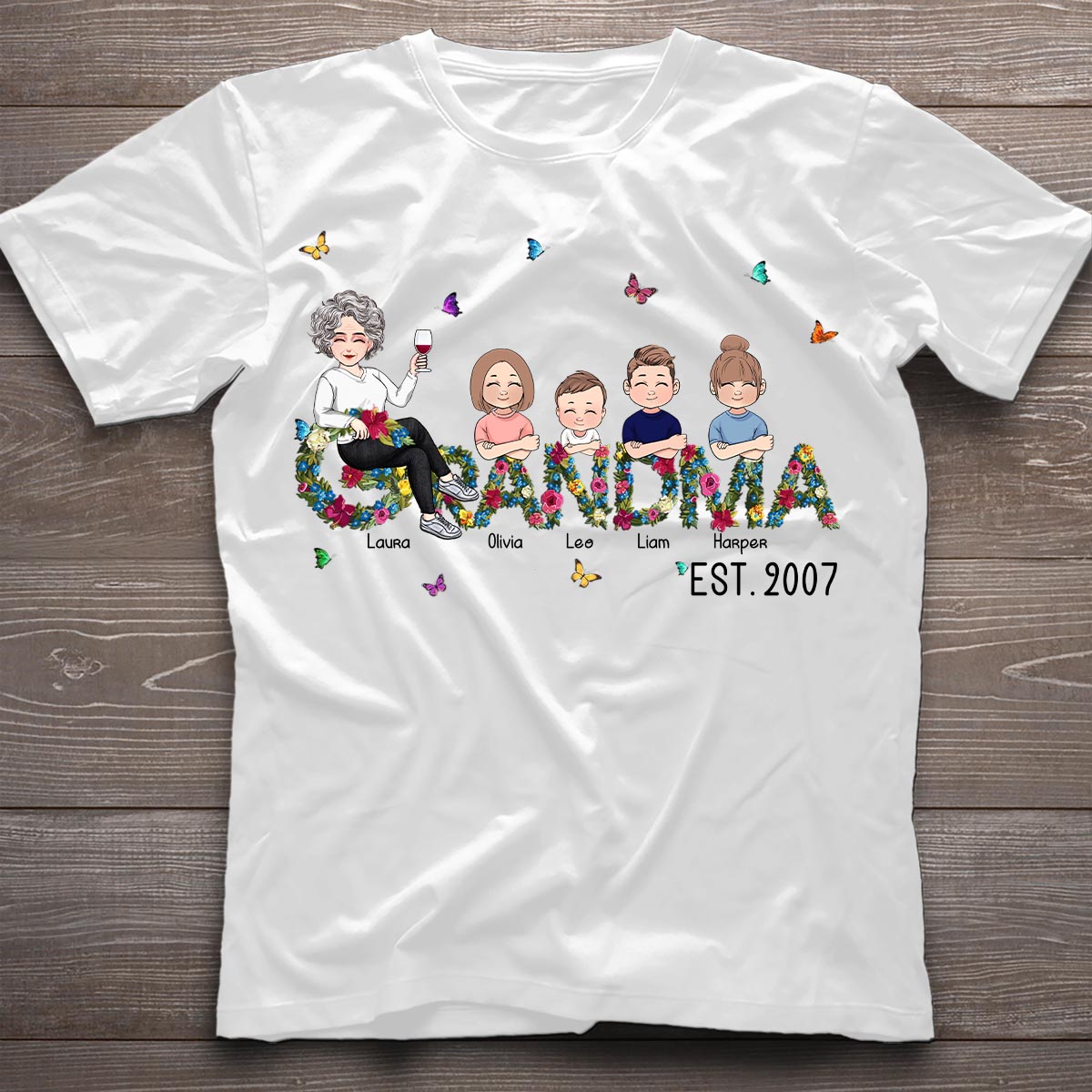 Oma seit – Personalisiertes Muttertags-T-Shirt und Hoodie für Omas