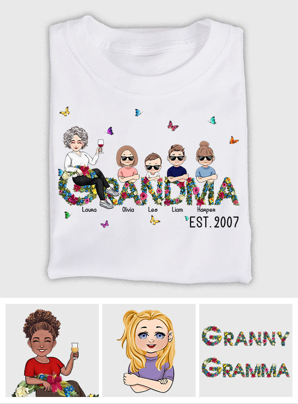 Oma seit – Personalisiertes Muttertags-T-Shirt und Hoodie für Omas