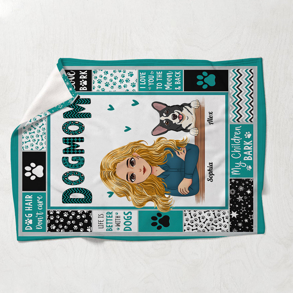 Hundemama – Personalisierte Hundedecke zum Muttertag