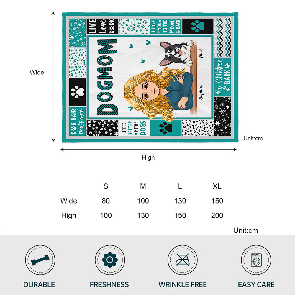 Hundemama – Personalisierte Hundedecke zum Muttertag