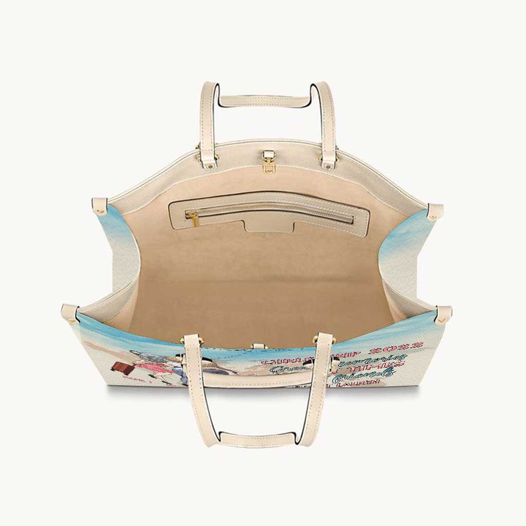 Mädelsreise 2022 – Personalisierte Reise-Lederhandtasche