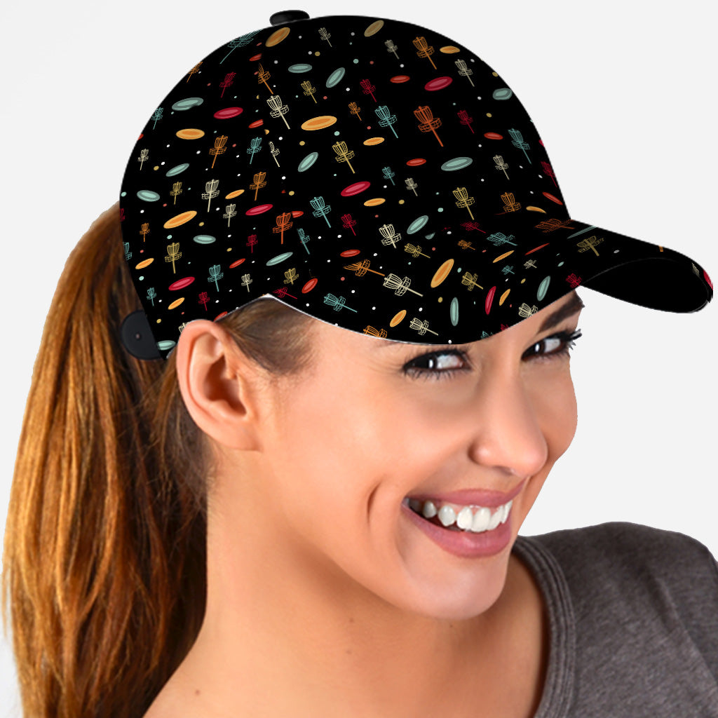 Disc Daddy – Disc-Golf-Geschenk für Papa, Opa, Mama, Oma – Personalisierte klassische Kappe