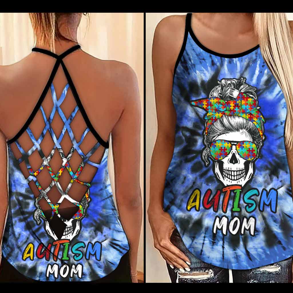 Autism Mom – Tanktop mit Kreuz zur Sensibilisierung für Autismus