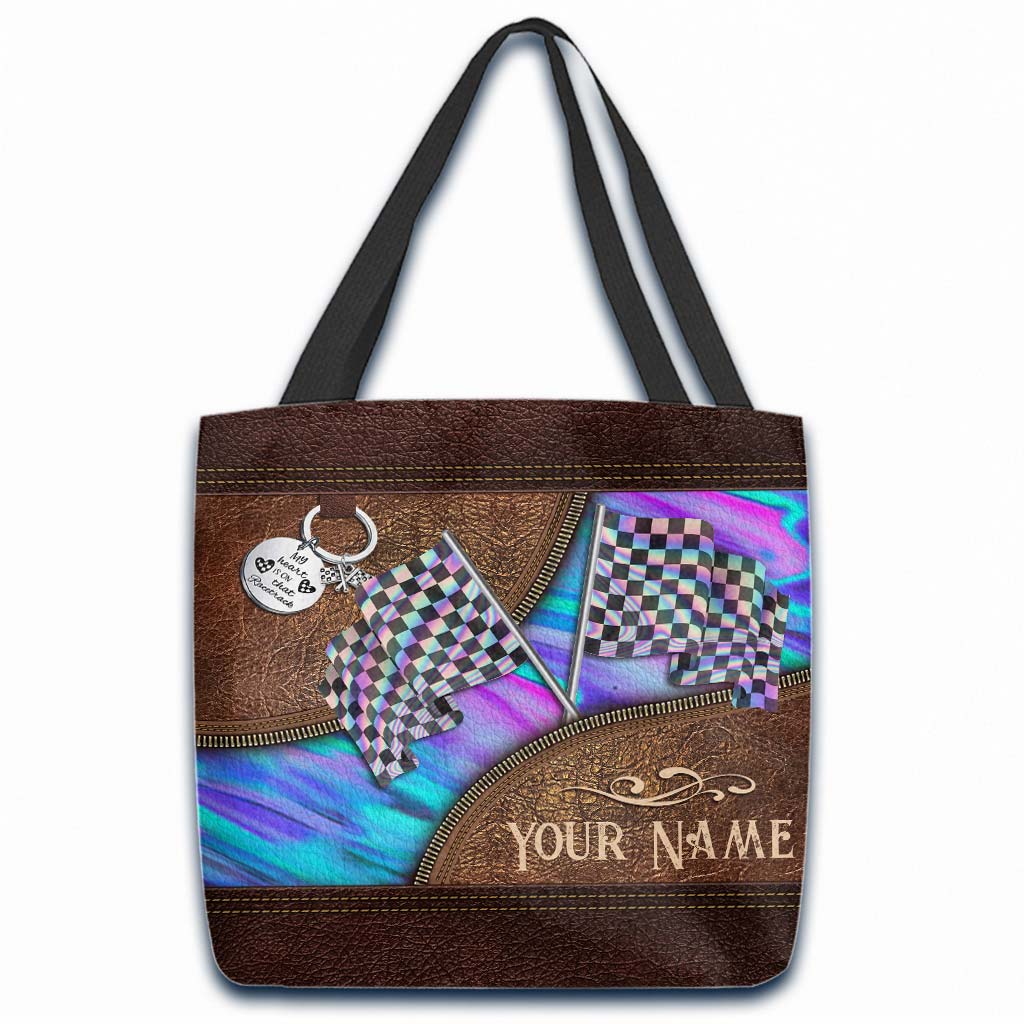 Racing Girl Personalized Tote Bag