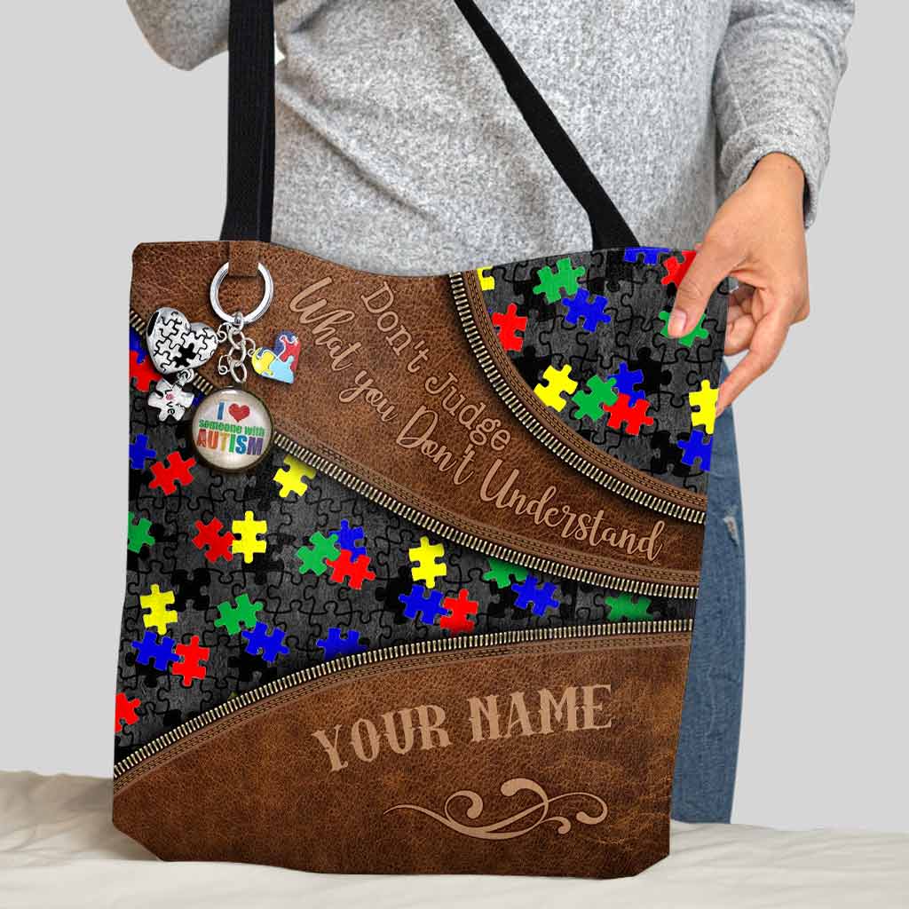 Don't Judge What You Don't Understand - Autism Awareness Personalized Tote Bag