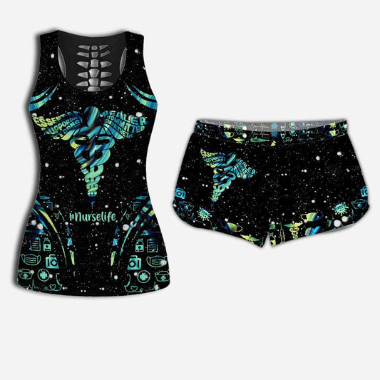 Nurse Life – Personalisiertes Tanktop und Shorts für Krankenschwestern