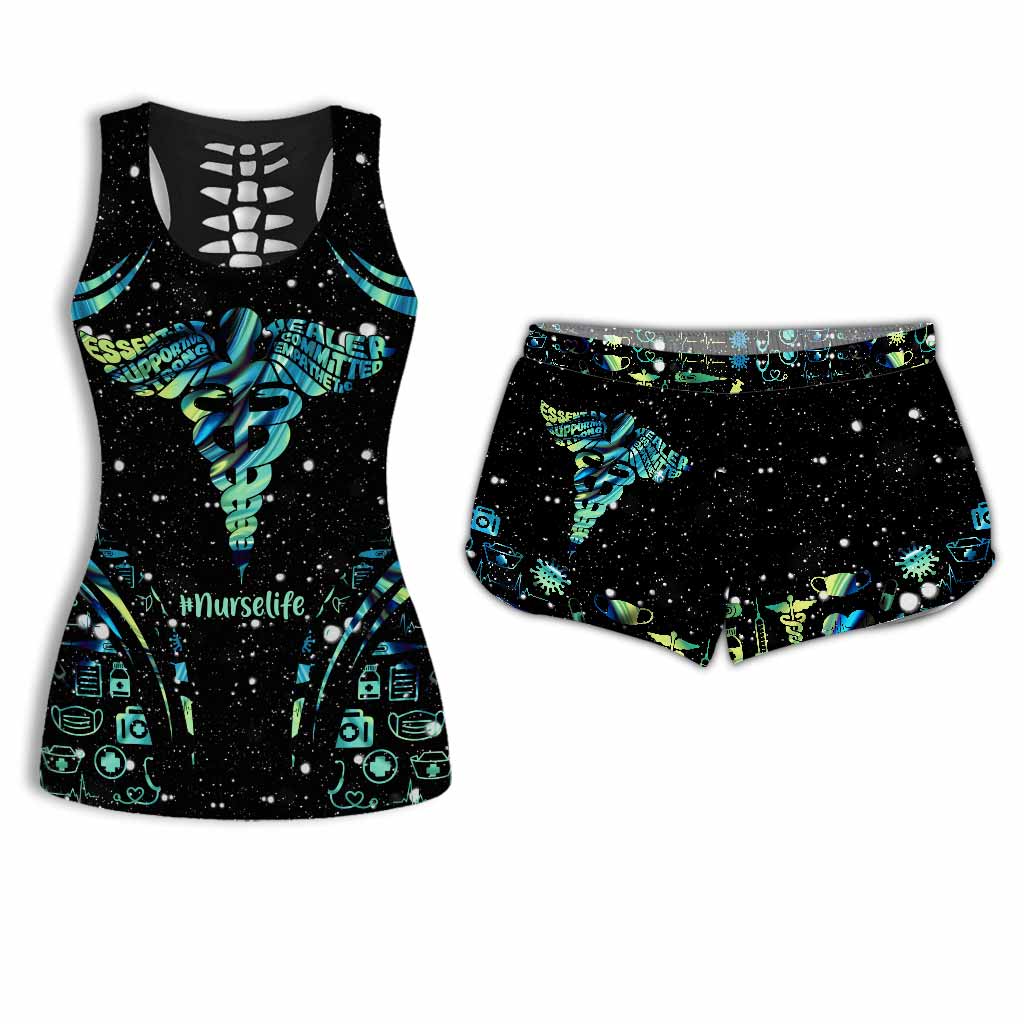 Nurse Life – Personalisiertes Tanktop und Shorts für Krankenschwestern