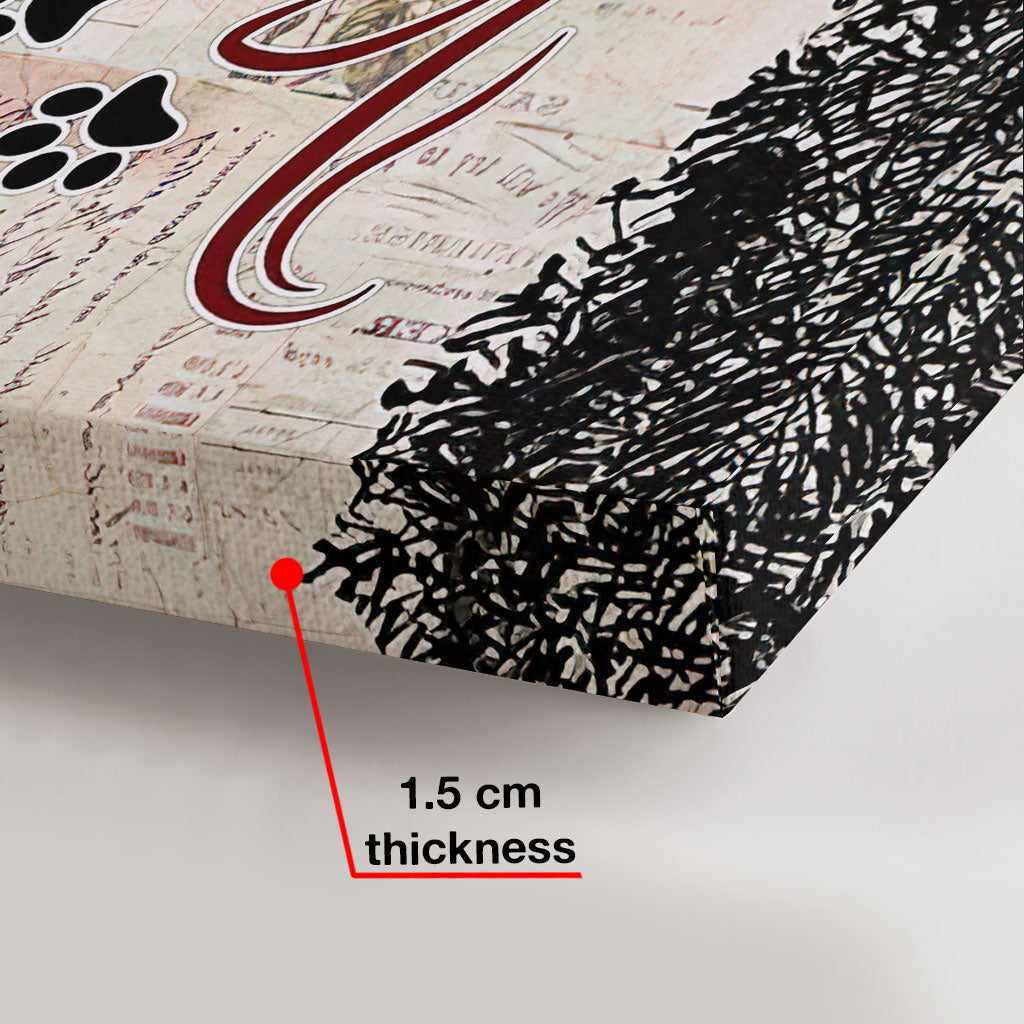 Du, ich und die Hunde – Personalisierte Hunde-Leinwand und Poster