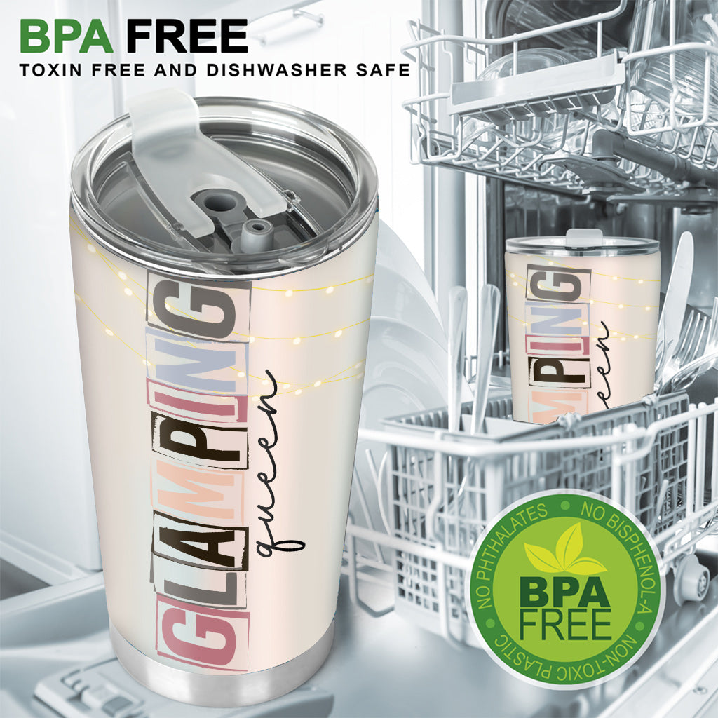 Glamping Queen – Personalisierter Campingbecher