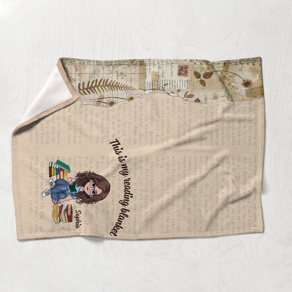 Meine Lesedecke – Buchgeschenk für Mama, Tochter, Freundin, Ehefrau – Personalisierte Decke