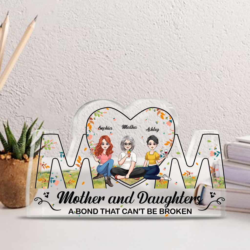 Mutter und Kinder – Personalisierte Acrylplakette zum Muttertag (individuell geformt)