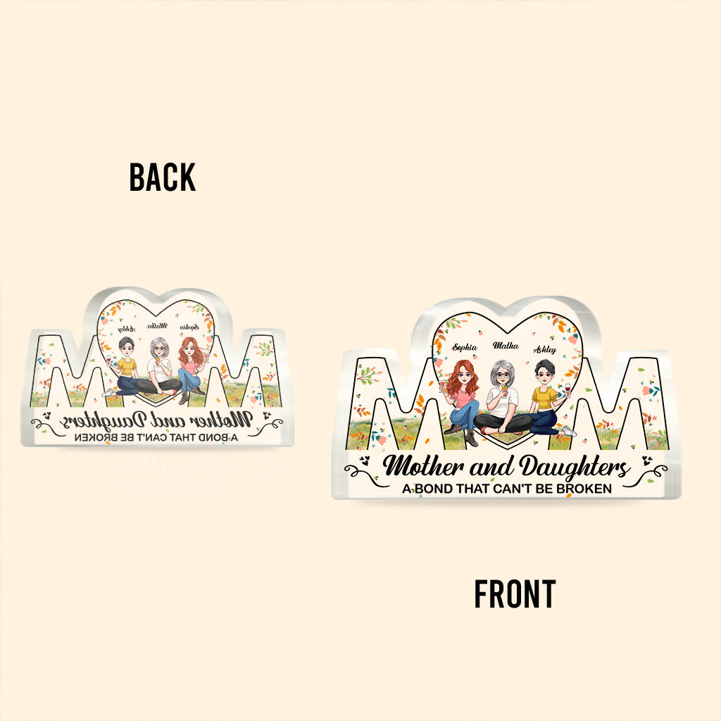 Mutter und Kinder – Personalisierte Acrylplakette zum Muttertag (individuell geformt)