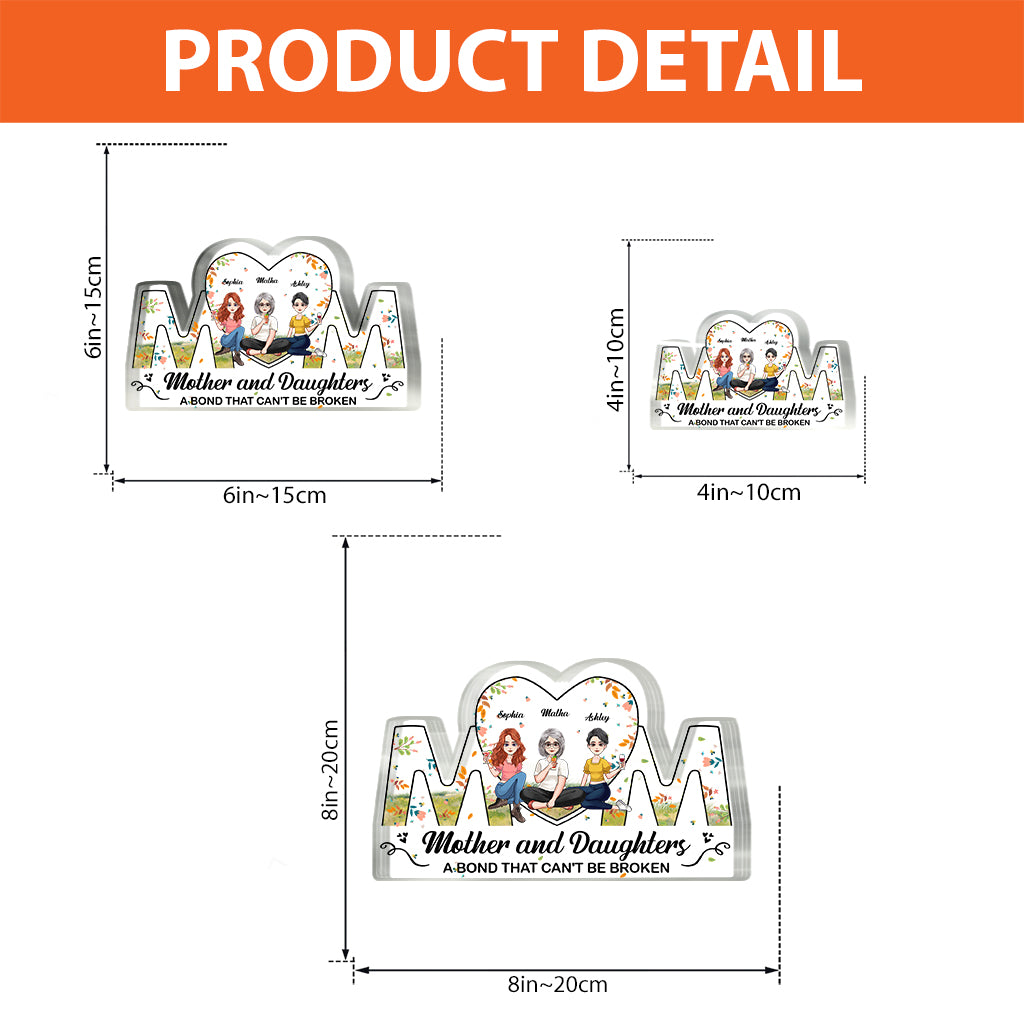 Mutter und Kinder – Personalisierte Acrylplakette zum Muttertag (individuell geformt)