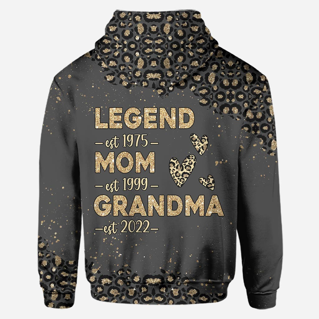 Legende Mama Oma – Personalisierter Muttertags-Hoodie und Leggings für Mütter