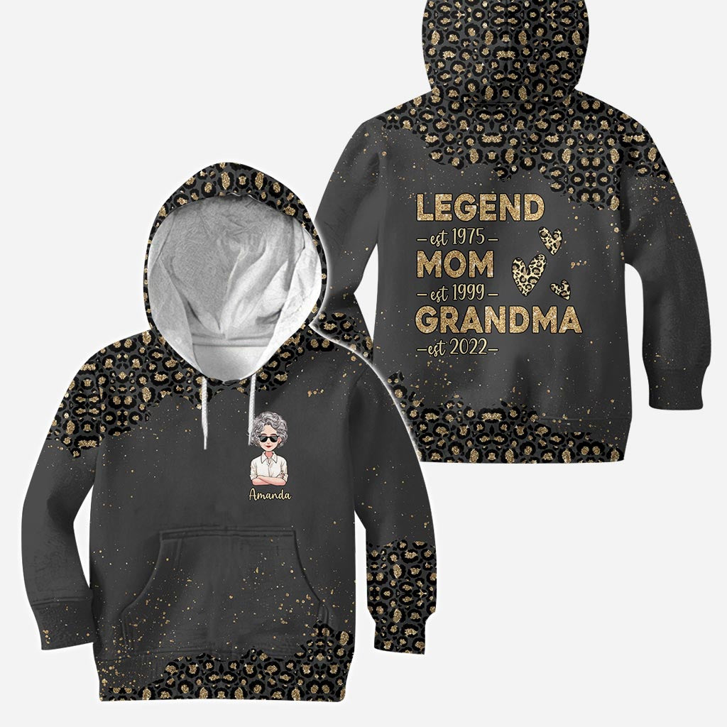 Legende Mama Oma – Personalisierter Muttertags-Hoodie und Leggings für Mütter