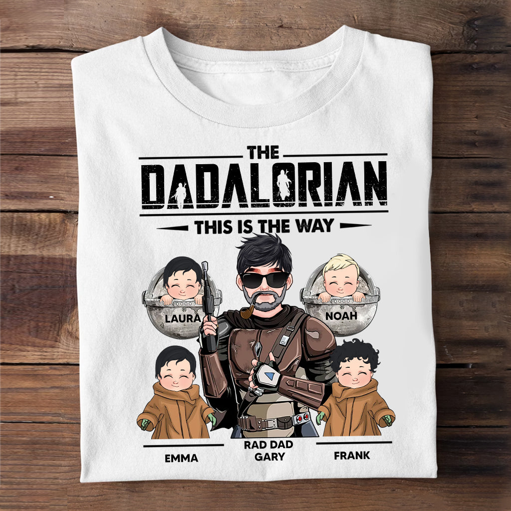 This Is The Way Dadalorian Mamalorian - Personalized Father T-shirt and Hoodie