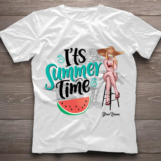 Es ist Sommerzeit – personalisiertes T-Shirt und Hoodie für Meeresliebhaber