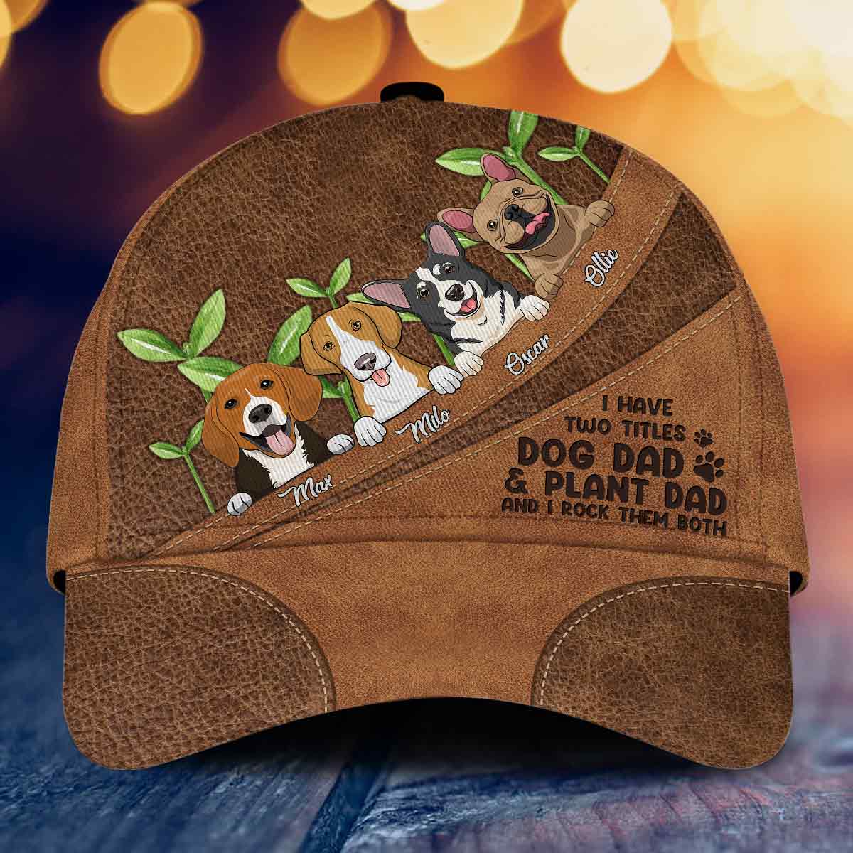 Ich habe zwei Titel – Personalisierte Garten-Klassiker-Kappe