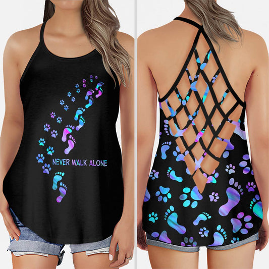 Nie allein gehen – Tanktop mit Hundekreuz