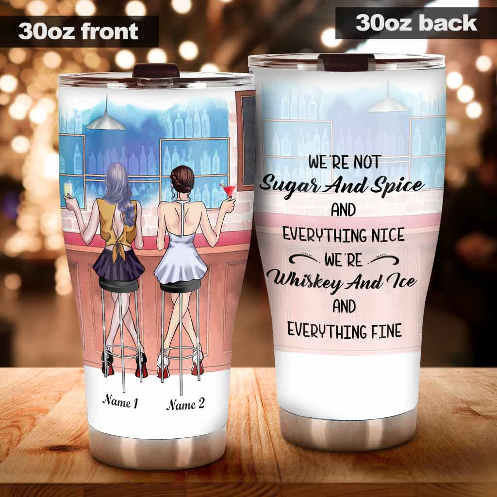 Whiskey And Ice - Personalisierter Bestie-Becher