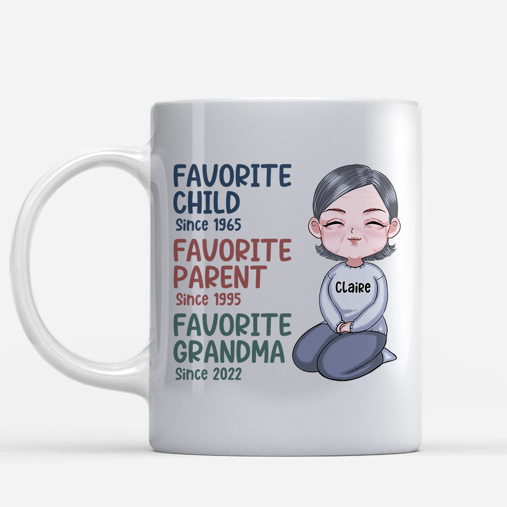 Favorite Grandma Since - Personalized Grandma Mug