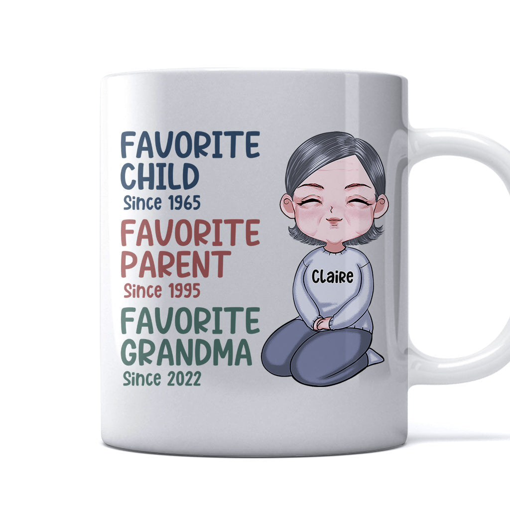 Favorite Grandma Since - Personalized Grandma Mug