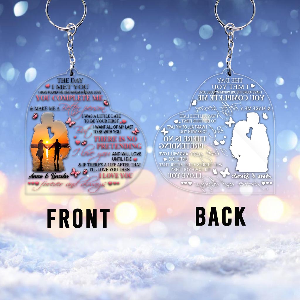 To My Wife - Personalized Couple Transparent Keychain