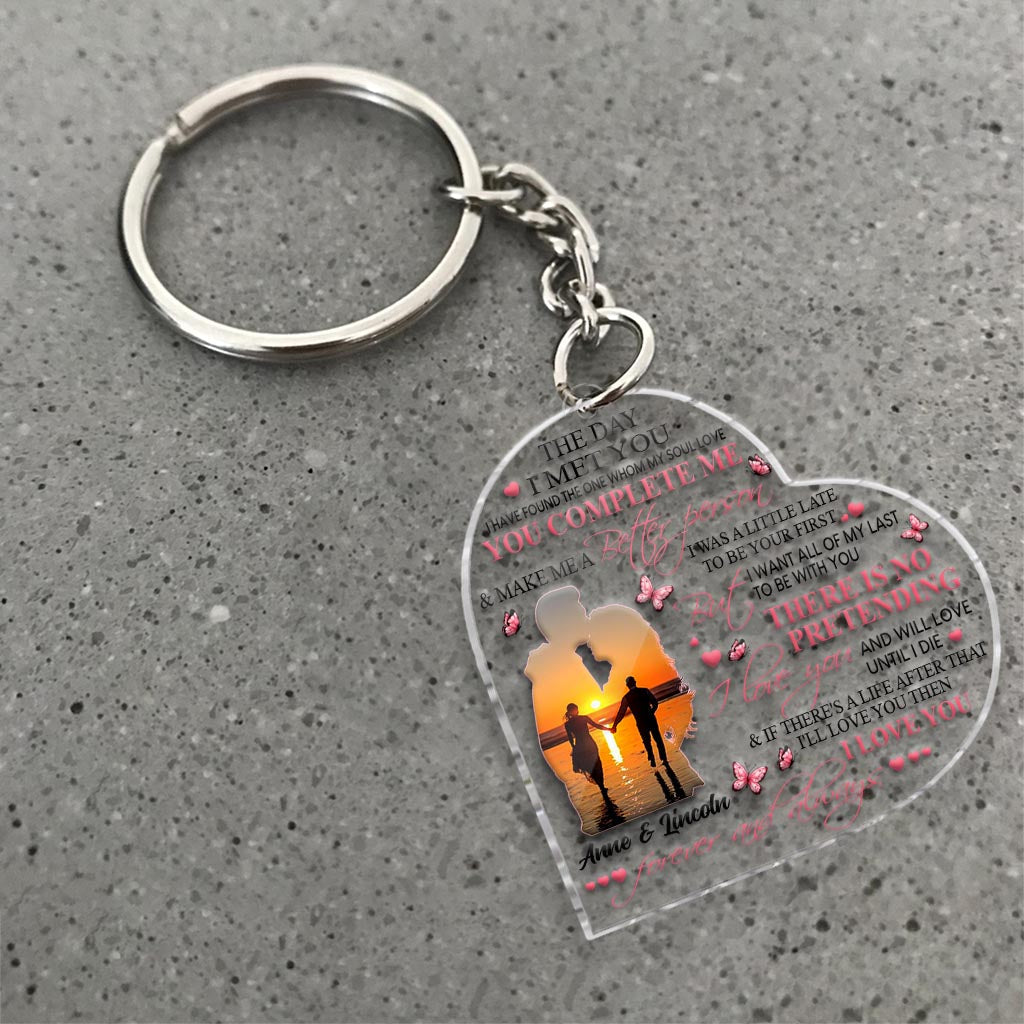 To My Wife - Personalized Couple Transparent Keychain