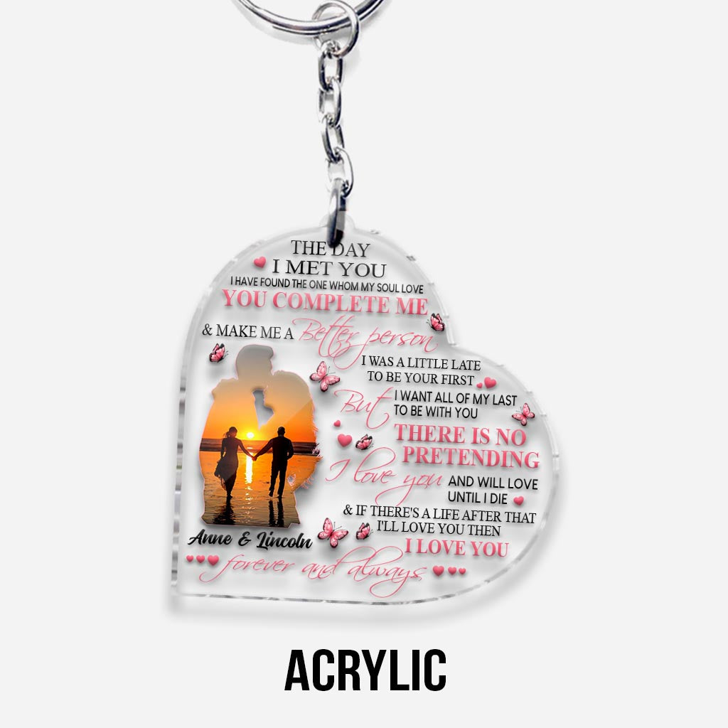 To My Wife - Personalized Couple Transparent Keychain