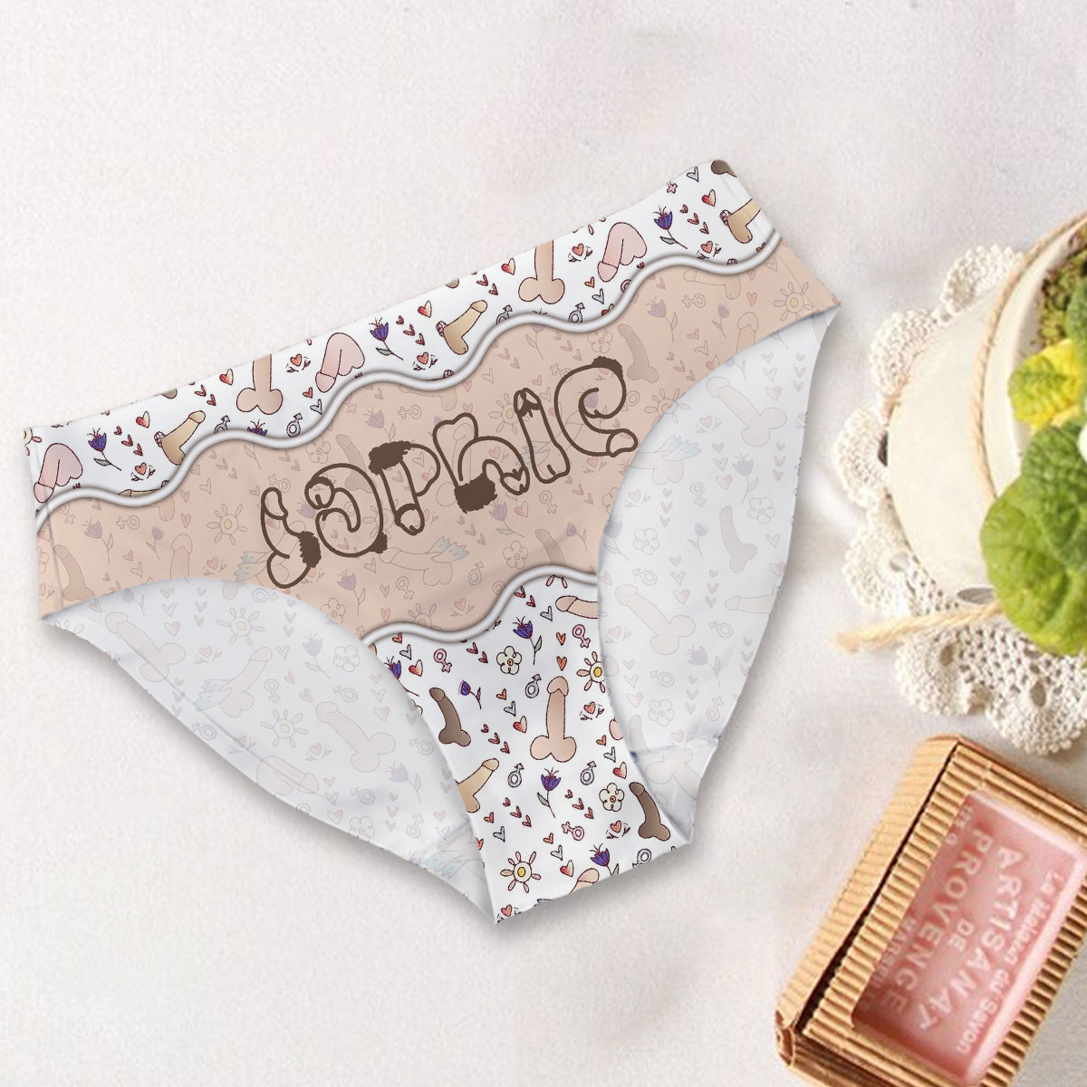 Lustiges Geschenk – Personalisierter Slip für die beste Freundin