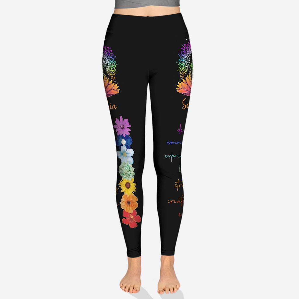 Namaste – Personalisierte Yoga-Leggings