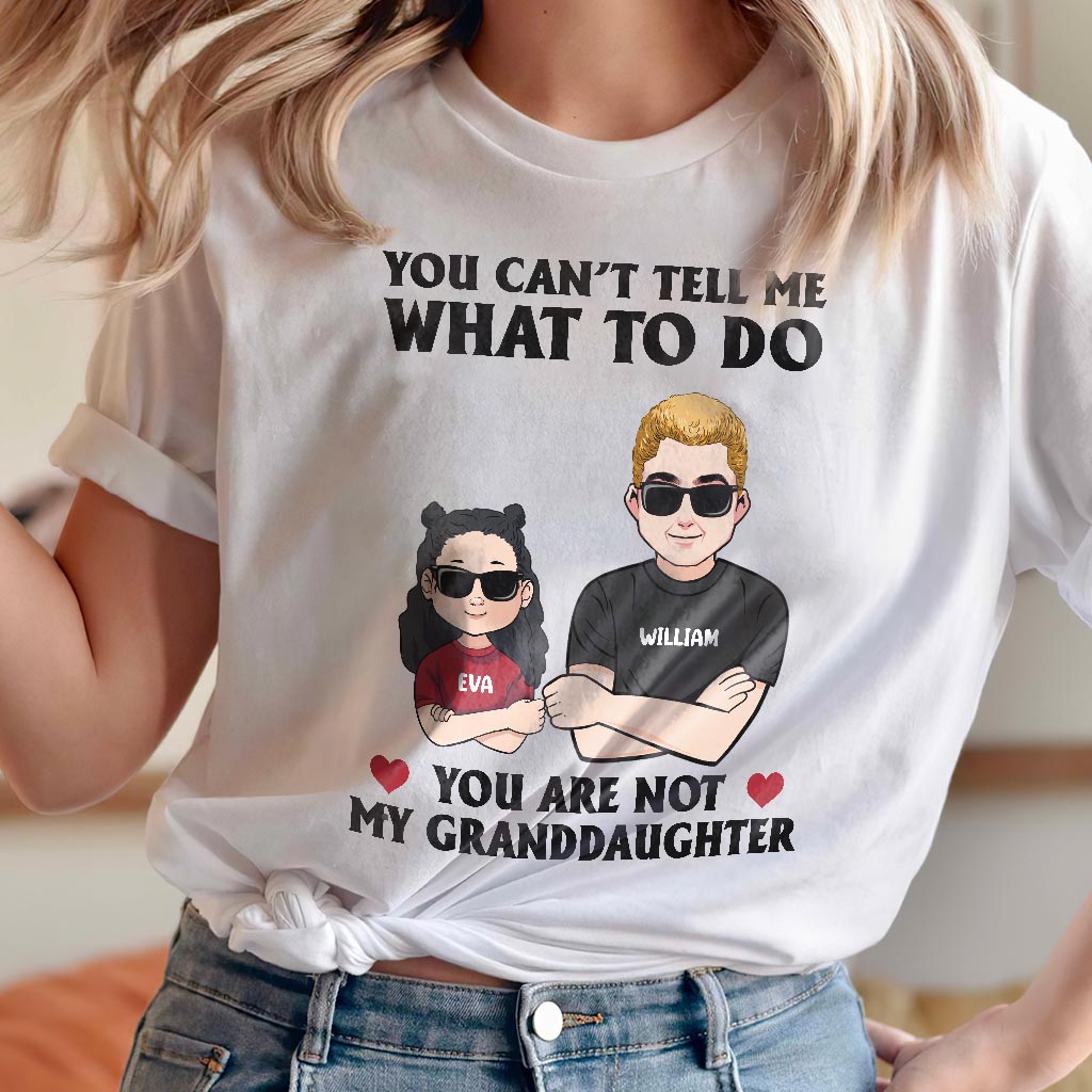 Du kannst mir nichts vorschreiben – Geschenk für Papa, Opa, Onkel, Bruder – Personalisiertes T-Shirt und Hoodie