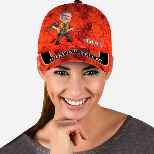Lucky Hunting Cap – Personalisierte klassische Jagdkappe