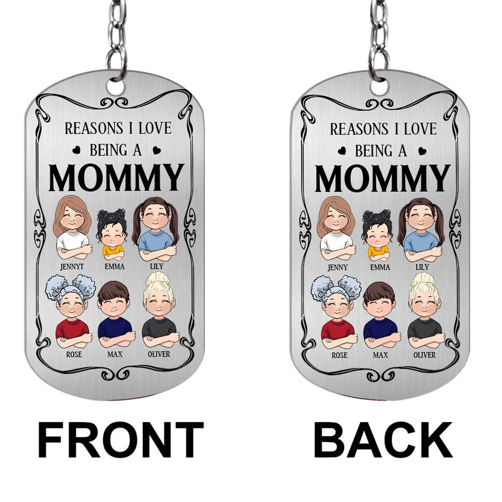 Gründe, warum ich es liebe, Opa zu sein – Geschenk für Opa, Oma, Mama, Papa, Onkel, Tante, Bruder, Schwester – Personalisierter Edelstahl-Schlüsselanhänger