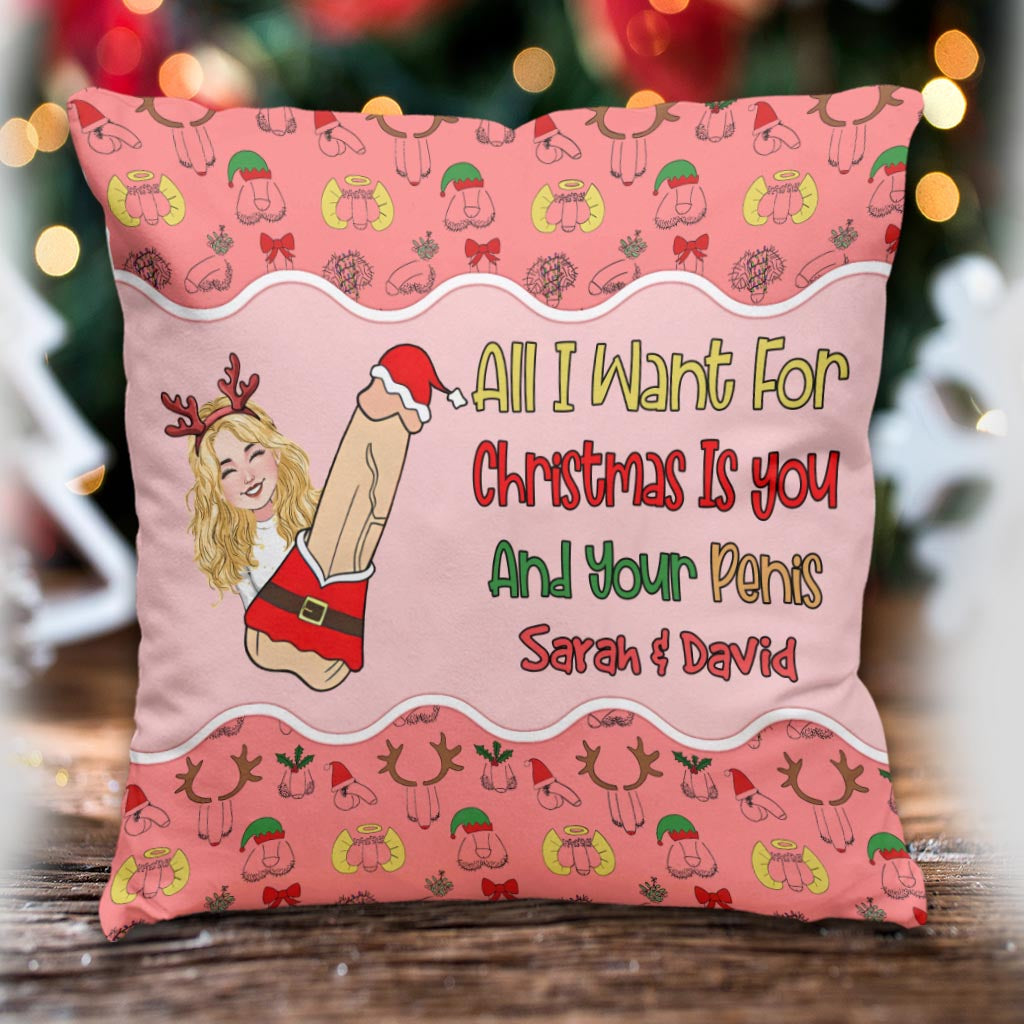 Alles, was ich mir zu Weihnachten wünsche – Personalisiertes Pärchenkissen