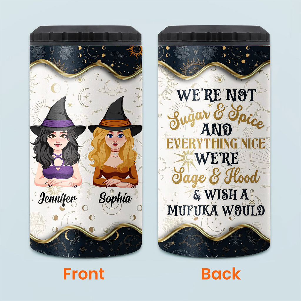 Wir sind nicht Sugar and Spice – Personalisierter Hexen-Dosenkühler