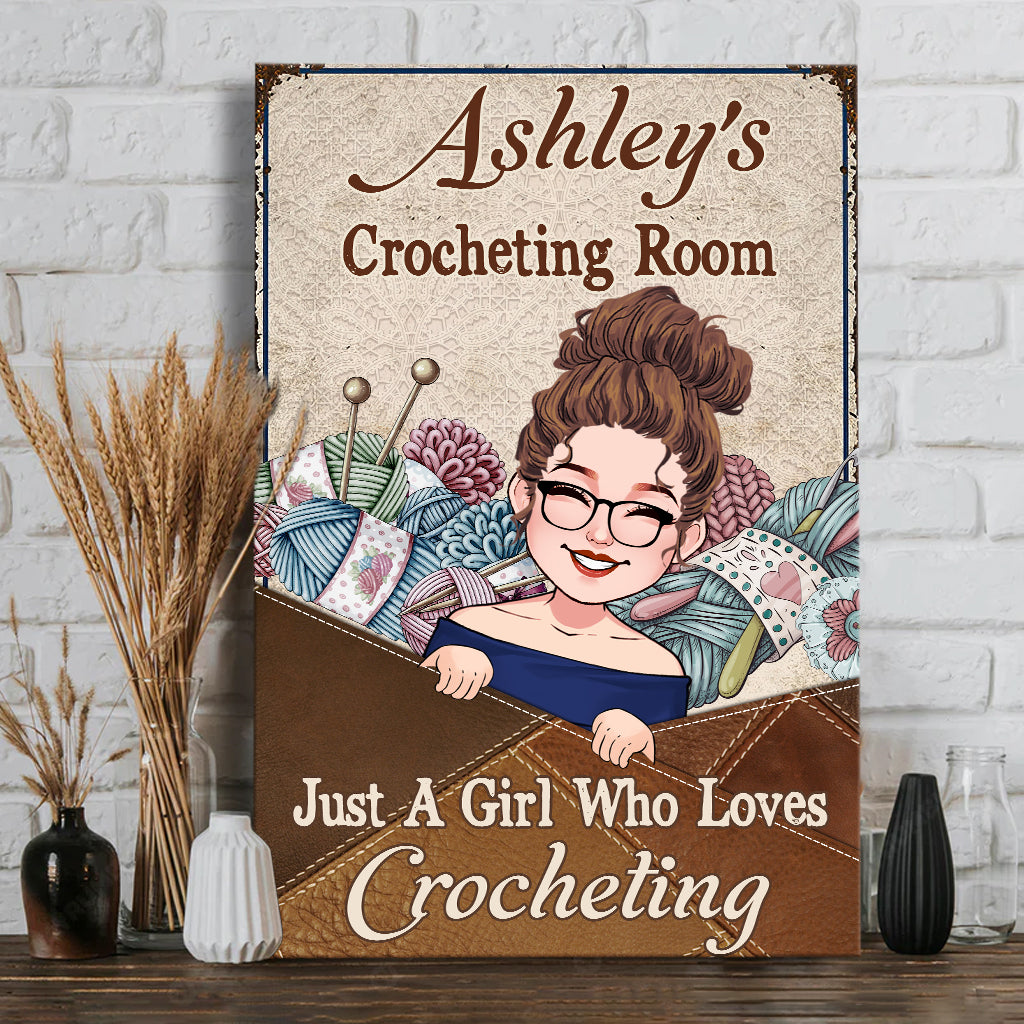 My Knitting Room - Personalized Knitting Canvas And Poster