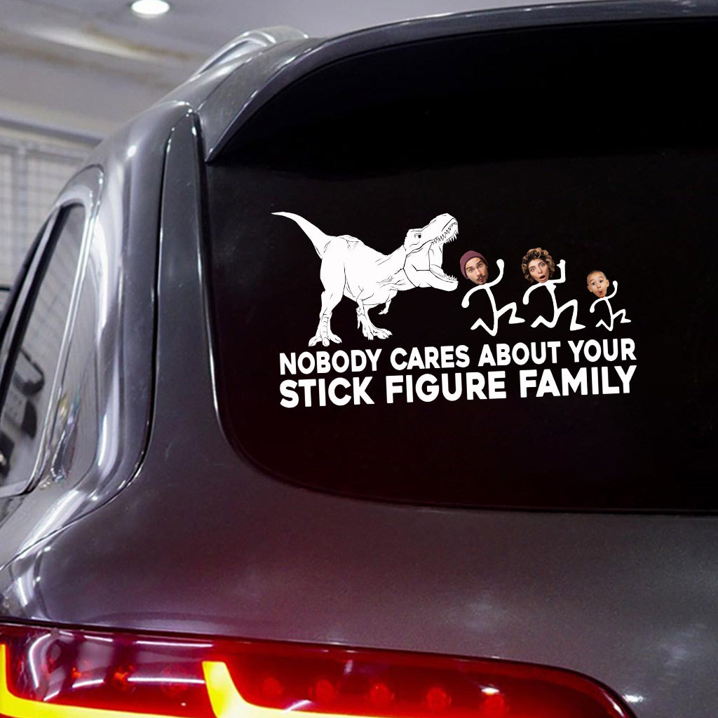 Dem T-Rex ist alles egal – Dinosaurier-Geschenk für Freunde, Mama, Papa, Ehemann, Ehefrau, Freundin, Freund – Personalisierter Aufkleber