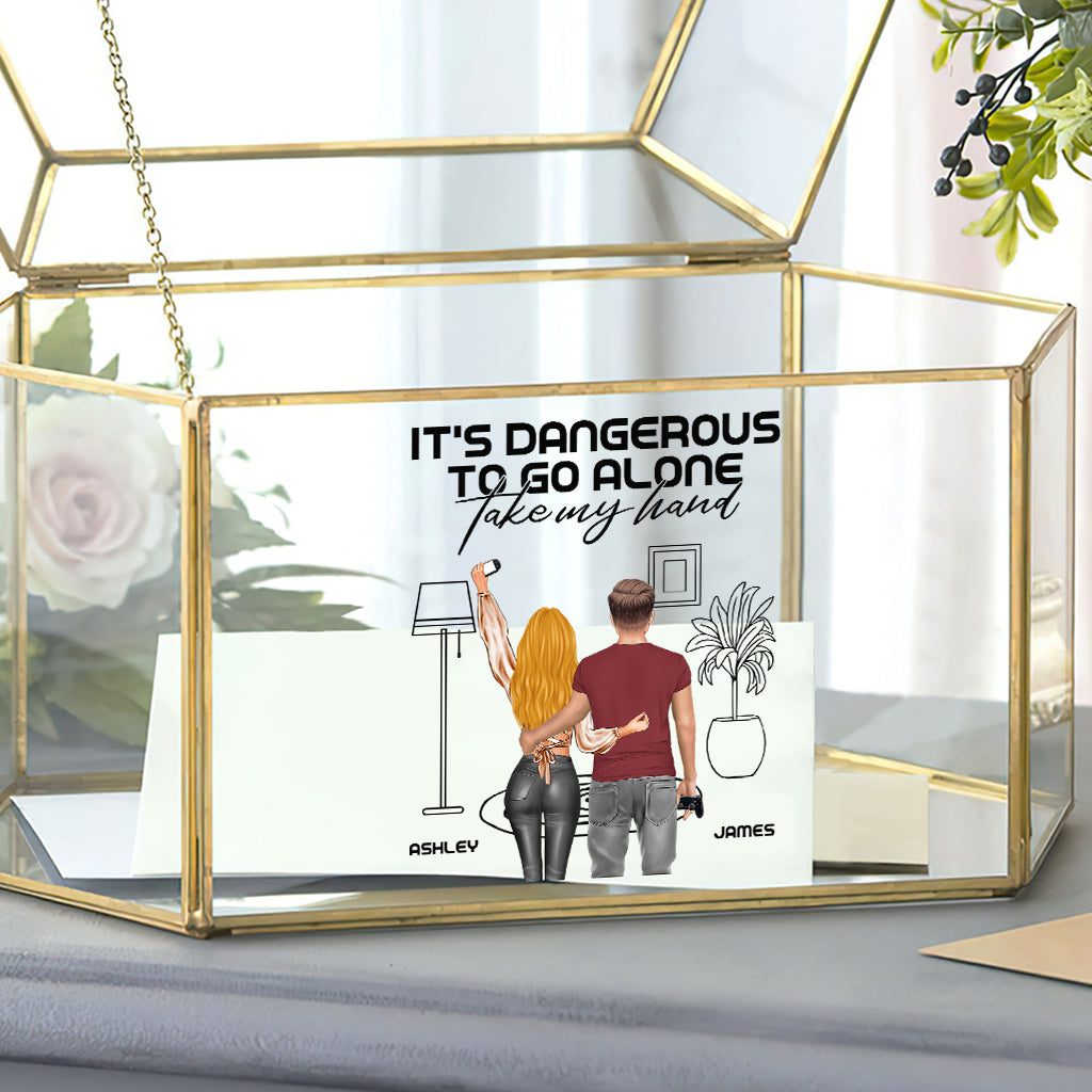 Gemeinsam spielende Paare bleiben zusammen – Personalisierter Videospiel-Aufkleber