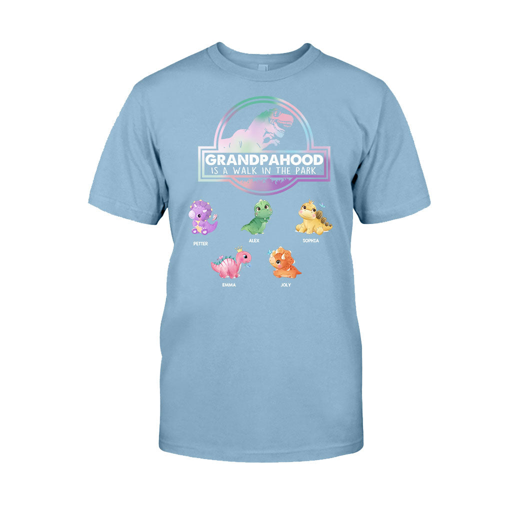 Vaterschaft ist ein Spaziergang – Geschenk für Papa, Opa – Personalisiertes T-Shirt und Hoodie