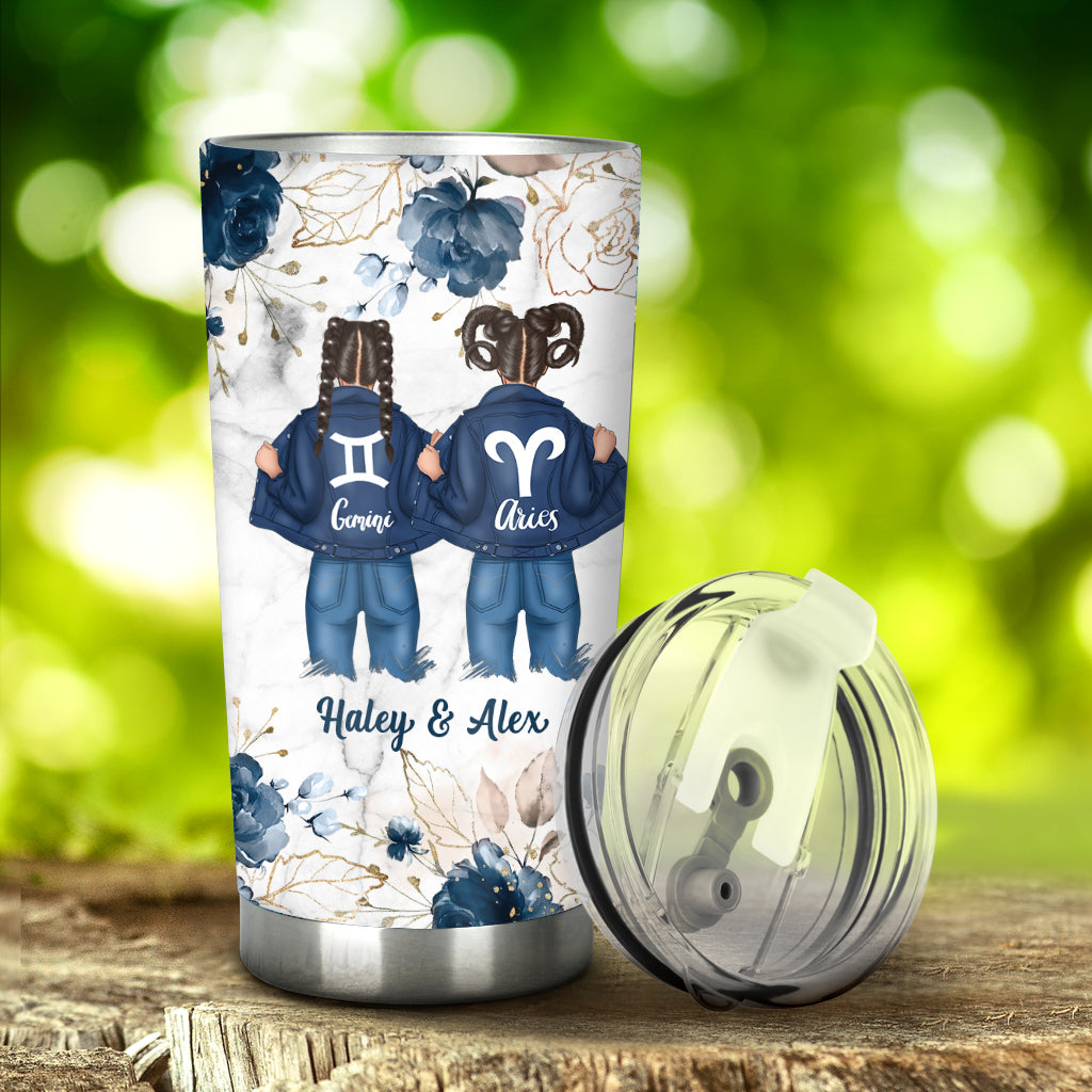 Sternzeichen-Denim-Bestie – Horoskop-Geschenk für die Freundin – Personalisierter Becher