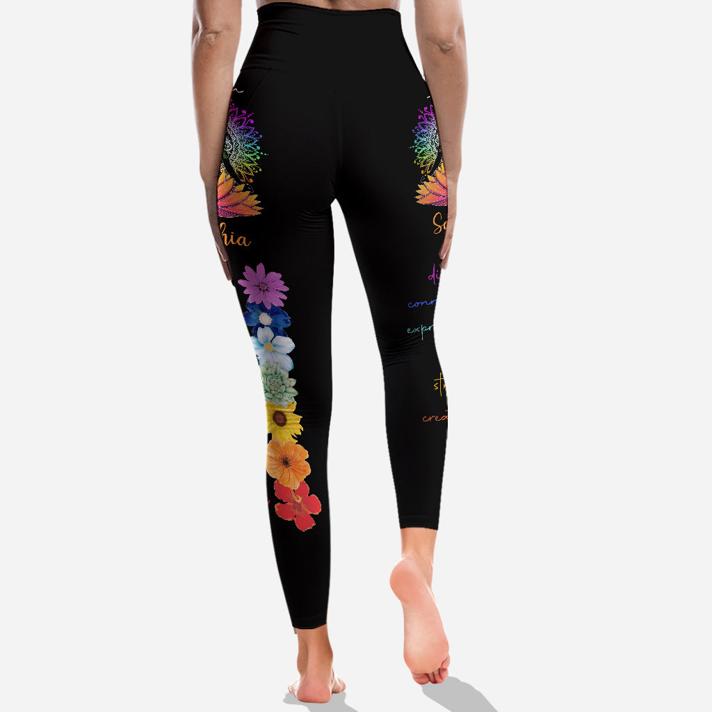 Namaste – Personalisierte Yoga-Leggings